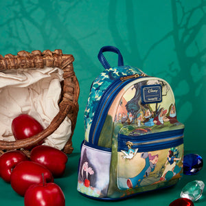 loungefly snow white scenes mini backpack - alwaysspecialgifts.com