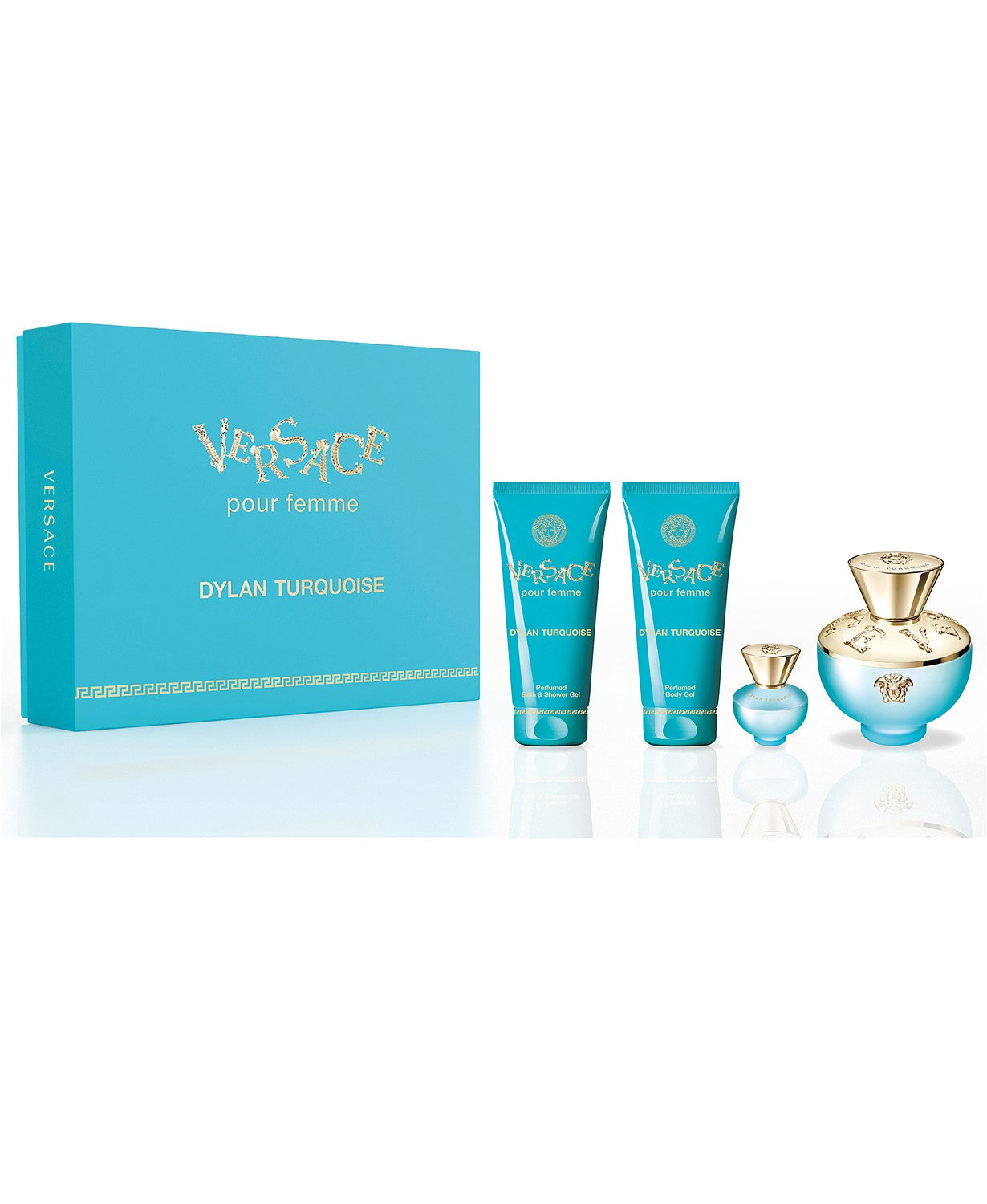 Dylan Turquoise Gift Set VERSACE 4pcs – always special perfumes