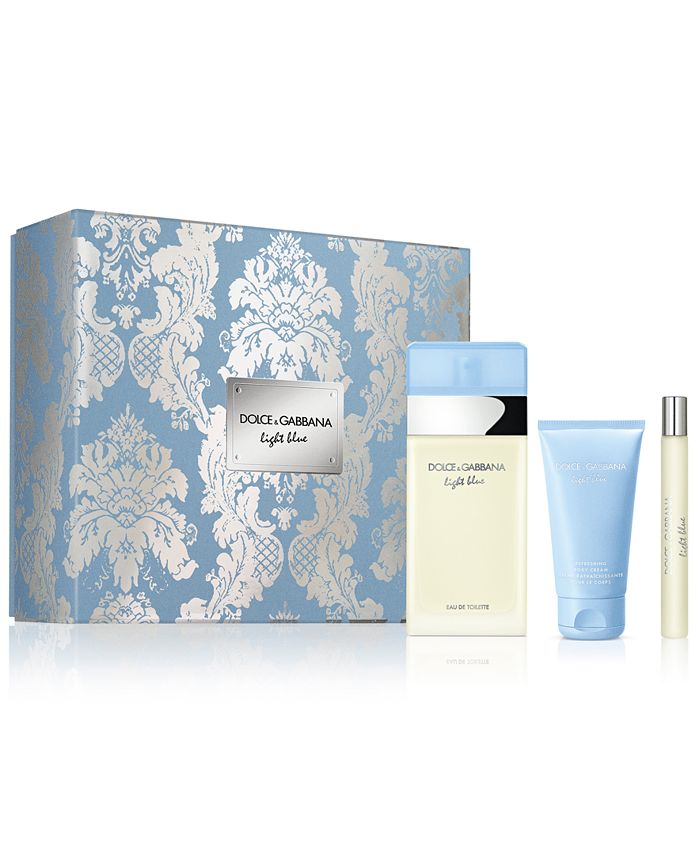dolce & gabbana light blue 3pcs gift set eau de toilette 3.3oz for womans - alwaysspecialgifts.com