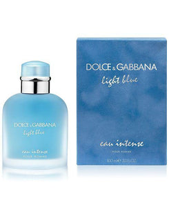 dolce & gabbana light blue eau intense pour homme 3.3oz 100ml alwaysspecialgifts.com