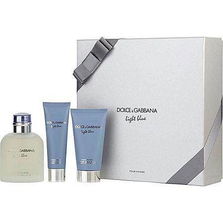 Dolce Gabbana Ligth Blue Pour Homme gift set 3pcs EDT 4.2oz for