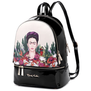 frida kahlo back pack red and black authentic -alwaysspecialgifts.com