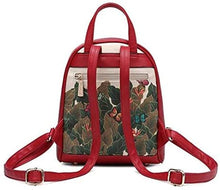 Load image into Gallery viewer, frida kahlo cartoon back pack red - alwaysspecialgifts.com