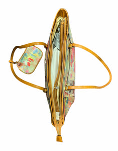 frida kahlo flowers large tote with a small wallet -alwaysspecialgifts.com