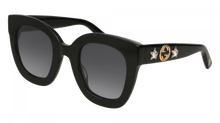 Load image into Gallery viewer, gucci sunglasses black acetate with stars for womens - alwaysspecialgifts.com