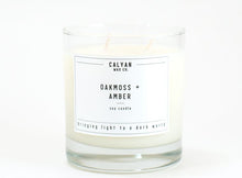 Load image into Gallery viewer, oakmoss amber soy  wax 100% + candle 8.25g burning time 45 hours - alwaysspecialgifts.com