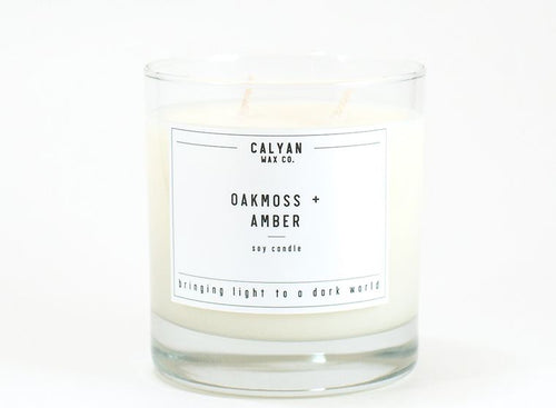 oakmoss amber soy  wax 100% + candle 8.25g burning time 45 hours - alwaysspecialgifts.com