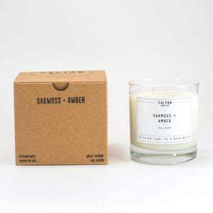 oakmoss amber soy  wax 100% + candle 8.25g burning time 45 hours - alwaysspecialgifts.com