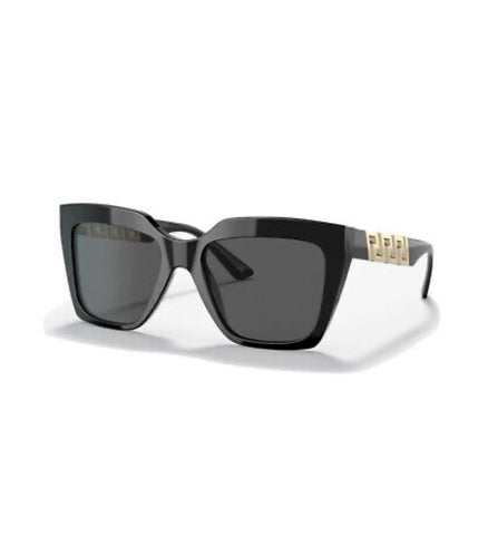 versace black dark gray solid color for womans ve4418 - alwaysspecialgifts.com