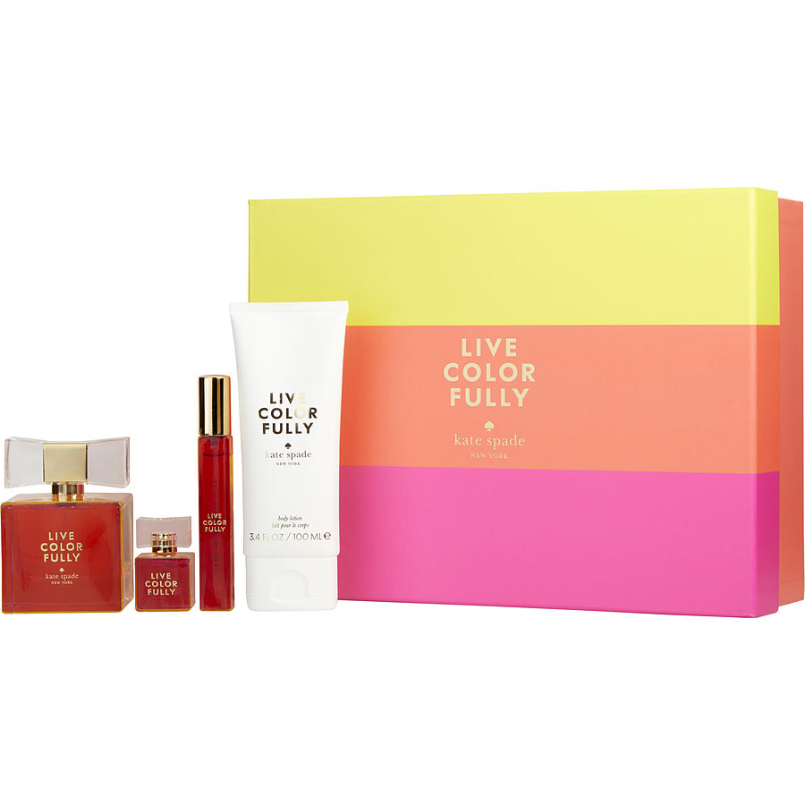 Live Colorfully Perfume By Kate Spade Gift Set 4pcs for Women