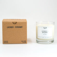 Load image into Gallery viewer, Glass Tumbler Soy Candle - LAVENDER +  BERGAMOT