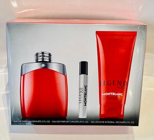 legend red montblanc 3pcs gifts set eau de parfum - alwaysspecialgifts.com