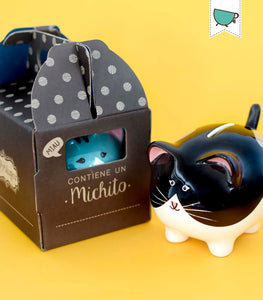 michito bigotes little kiddy ceramic piggy banks - alwaysspecialgifts.com