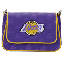 Load image into Gallery viewer, loungefly nba la los angeles lakers logo crossbody bag - alwaysspecialgifts.com