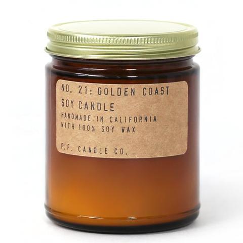 No 21 :  Golden Coast Soy Wax Candle  7.2 oz  p.f candle