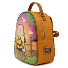 Load image into Gallery viewer, Loungefly Charlie Brown and Snoopy Sunset Minnie Backpack