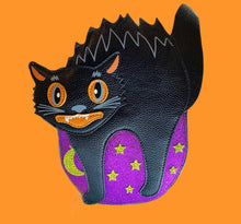 Load image into Gallery viewer, scary cat cross body bag in vinyl - alwaysspecialgifts.com