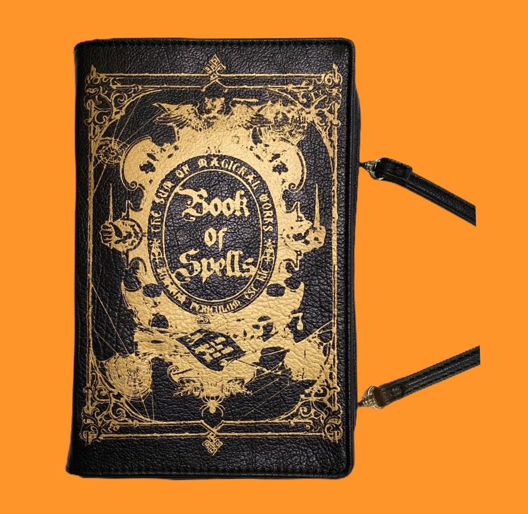 book of spells clutch bag in vinyl - alwaysspecialgifts.com