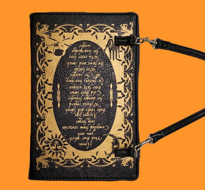 book of spells clutch bag in vinyl - alwaysspecialgifts.com