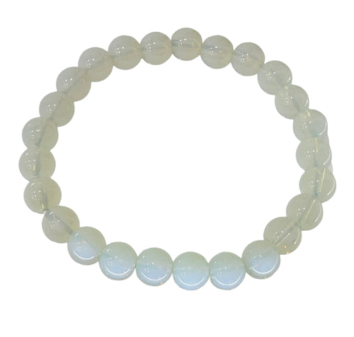 white moonstone bead bracelet natural stone - alwaysspecialgifts.com
