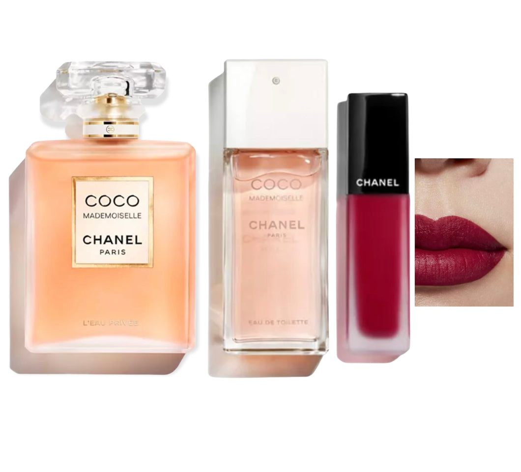 COCO MADEMOISELLE CHANEL L'eau Privee Eau Pour La Nuit 3pcs Gift