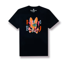 Load image into Gallery viewer, psycho bunny sebastian hand drawn navy blue tee for mens - alwaysspecialgifts.com