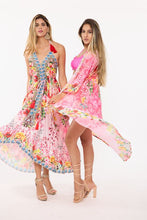 Load image into Gallery viewer, pink halter 685 bright color halter dress - alwaysspecialgifts.com