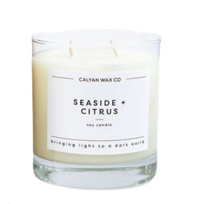 seaside + citrus soy candle 100 % 8.25oz 45 hours - alwaysspecialgifts.com
