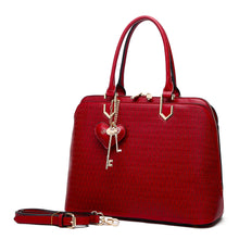 Load image into Gallery viewer, Brangio Italy Sacred Wings Handmade Unique Bling Medium Satchels Red