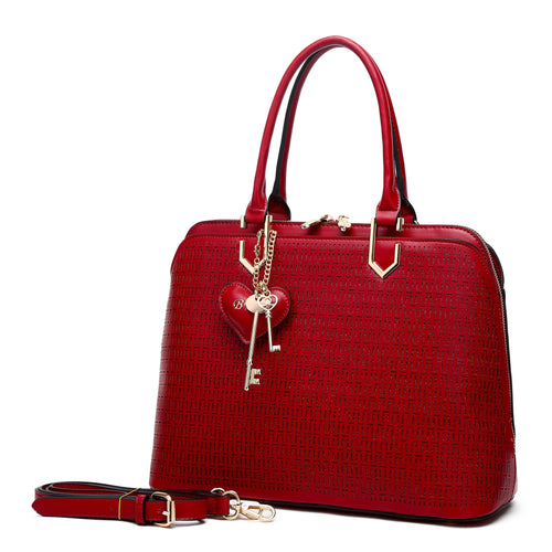 Brangio Italy Sacred Wings Handmade Unique Bling Medium Satchels Red