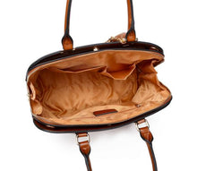 Load image into Gallery viewer, Brangio Italy Sacred Wings Handmade Unique Bling Medium Satchels Black