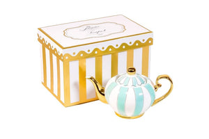 teal cup teapot majestea co ceramic - alwaysspecialgifts.com