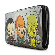 Load image into Gallery viewer, loungefly universal monsters chibi line zip around wallet - alwaysspecialgifts.com