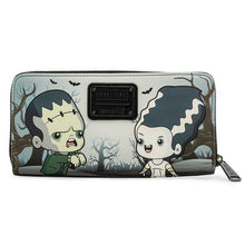 Load image into Gallery viewer, loungefly universal monsters chibi line zip around wallet - alwaysspecialgifts.com
