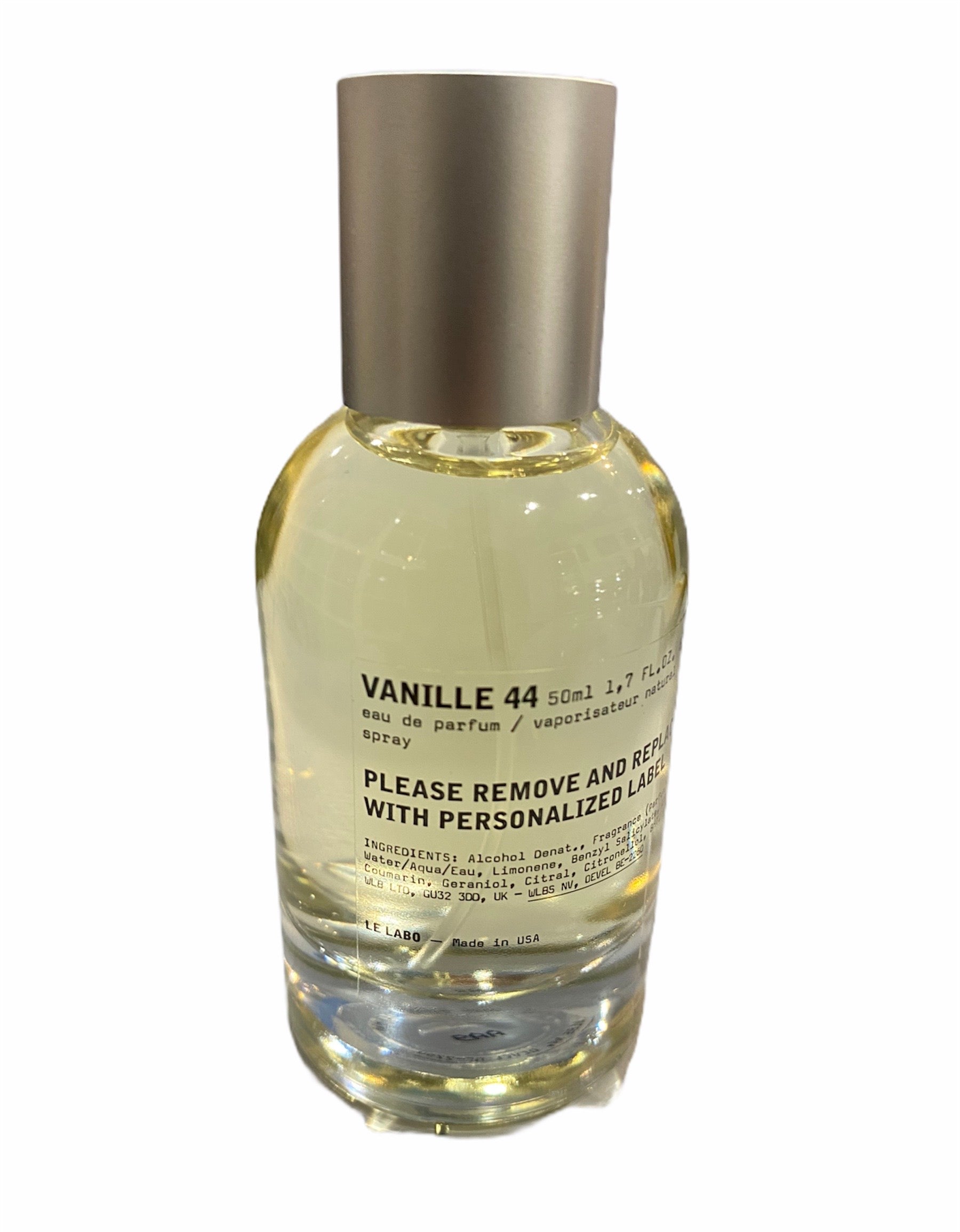 VANILLE 44 perfume 1.7oz, 50ml, Le Labo spray (unboxed).