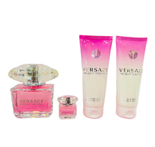 Load image into Gallery viewer, versace brigth crystal eau de toilette set 4 pcs for womans - alwaysspecialgifts.com