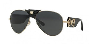 Versace  Sunglasses Black and Gold frame