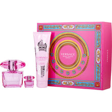 Load image into Gallery viewer, versace bright crystal absolu  gift set 3 pcs eau de parfum  3.0oz 90ml , shower gel  5.oz , eau de parfum 1.17oz 5ml -alwaysspecialgifts.com