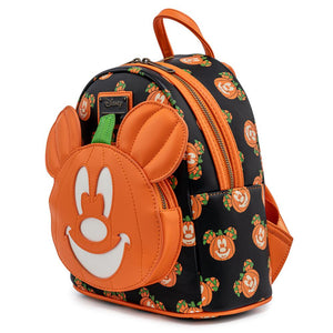 loungefly disney mickey o lanter glow in the dark minni backpack - alwaysspecialgifts.com