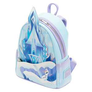 loungefly frozen queen elsa castle mini backpack - alwaysspecialgifts.com