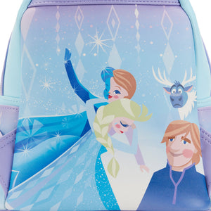 loungefly frozen queen elsa castle mini backpack - alwaysspecialgifts.com