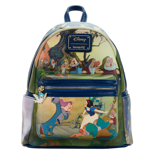 loungefly snow white scenes mini backpack - alwaysspecialgifts.com