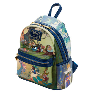 loungefly snow white scenes mini backpack - alwaysspecialgifts.com