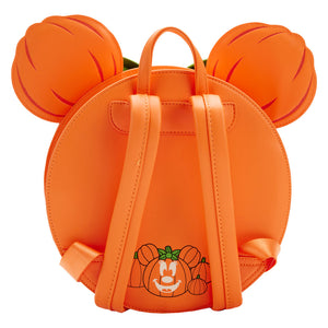 loungefly minnie mouse glow in the dark pumpkin mini backpack  - alwaysspecialgifts.com