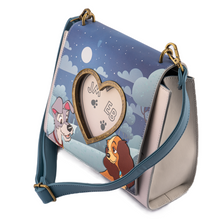 Load image into Gallery viewer, loungefly disney lady and the tramp wet cement crossbody bag - alwaysspecialgifts.com