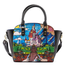 Load image into Gallery viewer, loungefly disney princess clastle series belle crossbody purse - alwaysspecialgifts.com