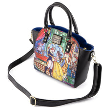 Load image into Gallery viewer, loungefly disney princess clastle series belle crossbody purse - alwaysspecialgifts.com