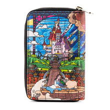 Load image into Gallery viewer, loungefly disney princess castle series belle zip-around wallet - alwaysspecialgifts.com