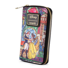 Load image into Gallery viewer, loungefly disney princess castle series belle zip-around wallet - alwaysspecialgifts.com