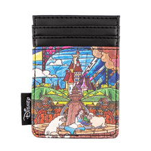 Load image into Gallery viewer, loungefly disney princess castle series belle card holder - alwaysspecialgifts.com